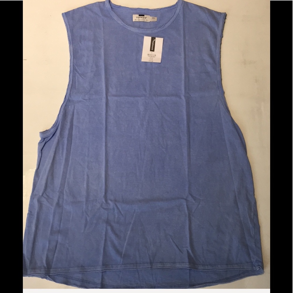 Topman Mucle Tee Sky Blue-L